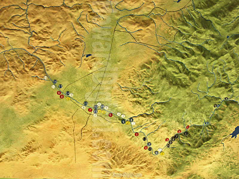 NV Contour Model - Contour Models - Truckee River Contour Model - Truckee, Nevada, NV Model-02