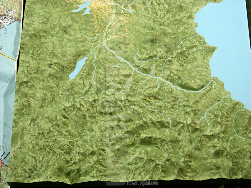 Truckee Nevada - Contour Models - Truckee River Contour Model - Truckee, Nevada, NV Model-04