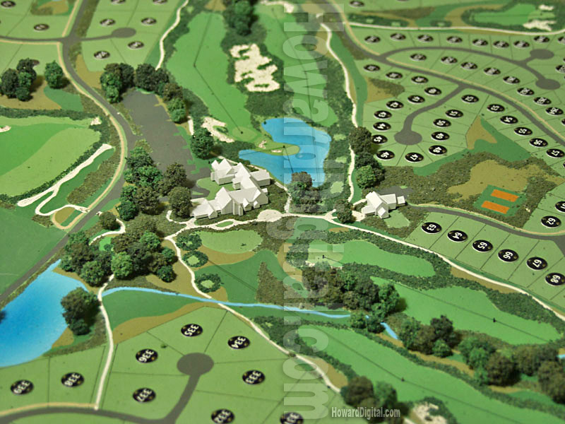 Golf Course Models - Black Bull Golf Course Model - Location Model-02