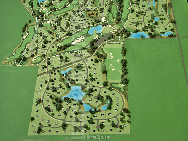 Golf Course Models - Black Bull Golf Course Model - Location Model-03
