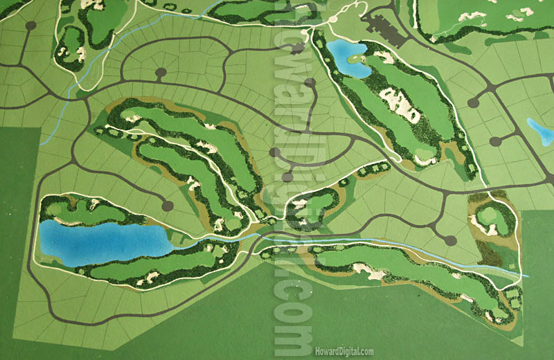 Golf Course Models - Black Bull Golf Course Model - Location Model-05