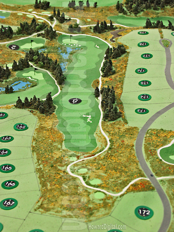 Golf Course Models - The Club at Black Rock Golf Course Model - Coeur d'Alene, Idaho, ID Model-04