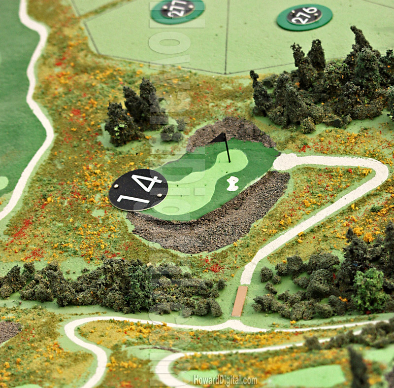 Golf Course Models - The Club at Black Rock Golf Course Model - Coeur d'Alene, Idaho, ID Model-09