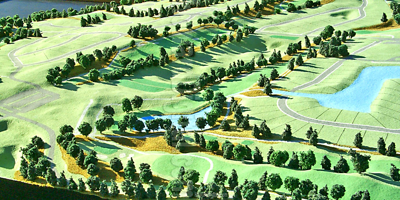Golf Course Models - Cypress Ridge Golf Course Model - Arroyo Grande, California, CA Model-03