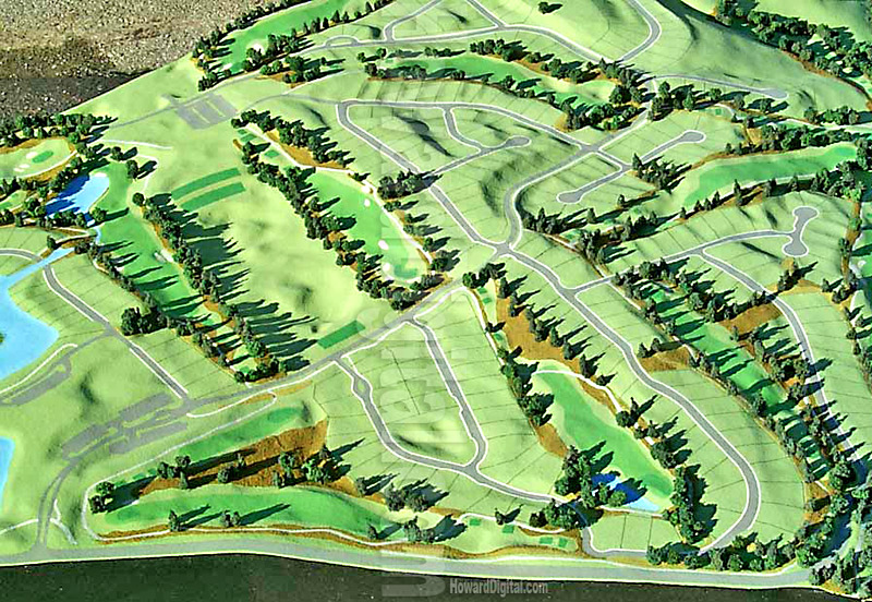 Golf Course Models - Cypress Ridge Golf Course Model - Arroyo Grande, California, CA Model-04