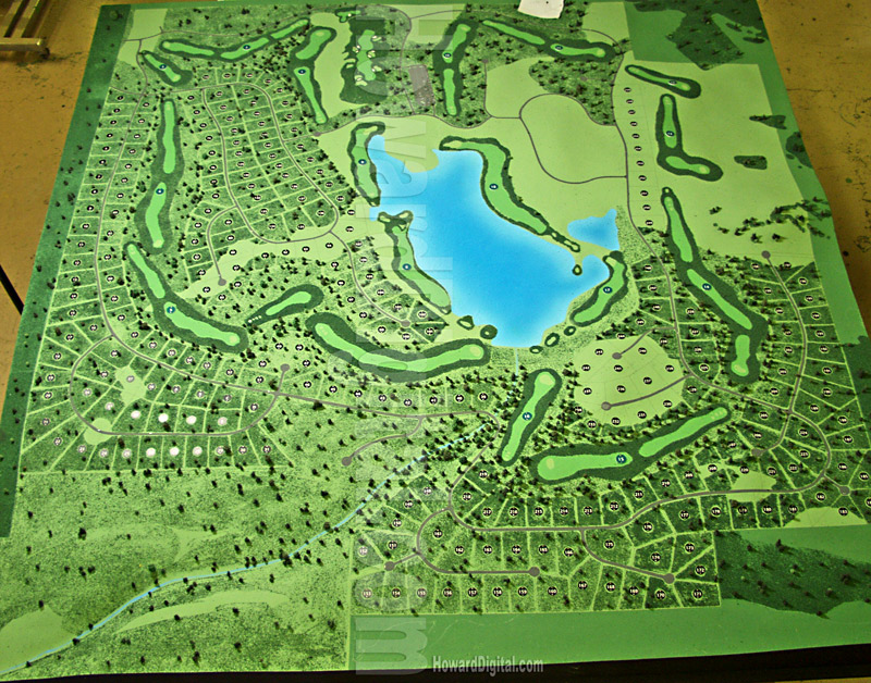 Golf Course Models - Hideout Lake Golf Course Model - San Juan Mountains, Colorado, CO Model-02