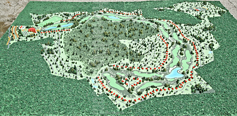 Golf Course Models - Latvia Dubaila Golf Course Model - Location Model-06