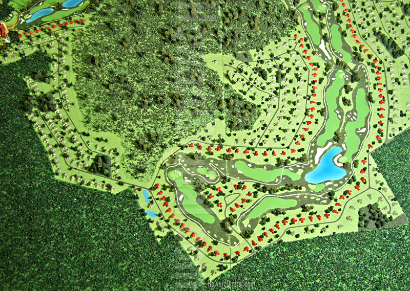 Golf Course Models - Latvia Dubaila Golf Course Model - Location Model-08