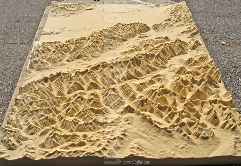 Raised Relief Maps - Montana Crash Site Model - Montana