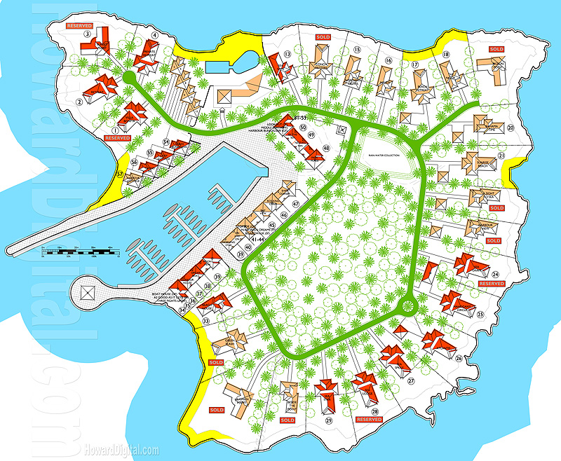 Map of Little Harbour Bahama Islands 