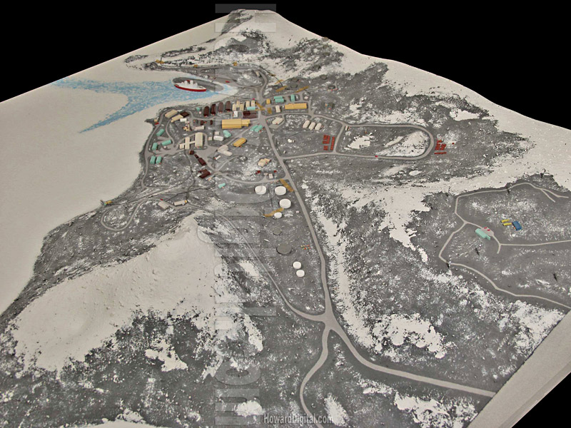 Relief Map - McMurdo Station Relief Map - Antartica