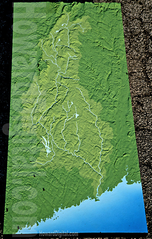 Relief Maps - Housatonic Watershed Model - Housatonic Watershed Model-06