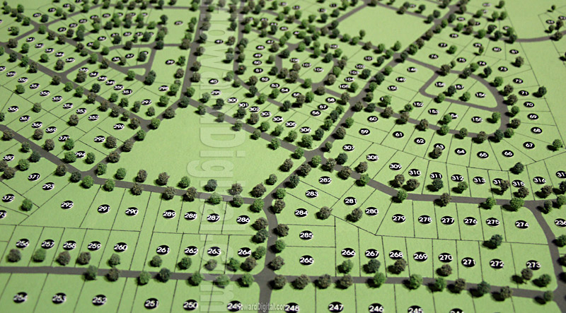 Michigan Site Models - Cherry Hill Village Site Model - Canton Township, Michigan, MI Model