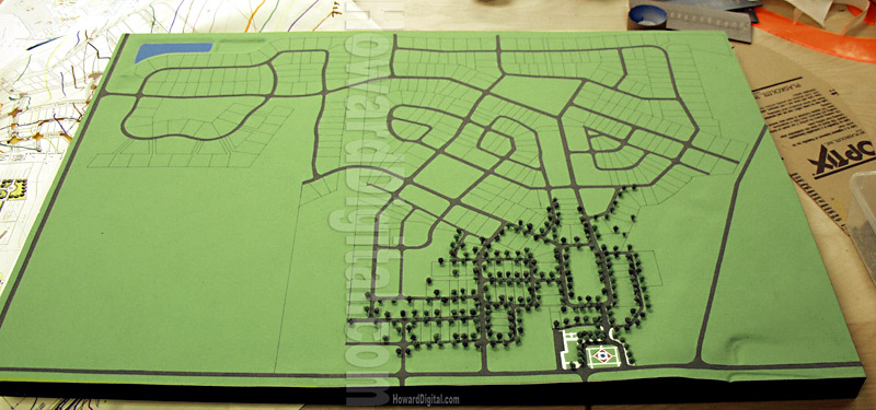 Village Site Model - Cherry Hill Village Site Model - Canton Township, Michigan, MI Model