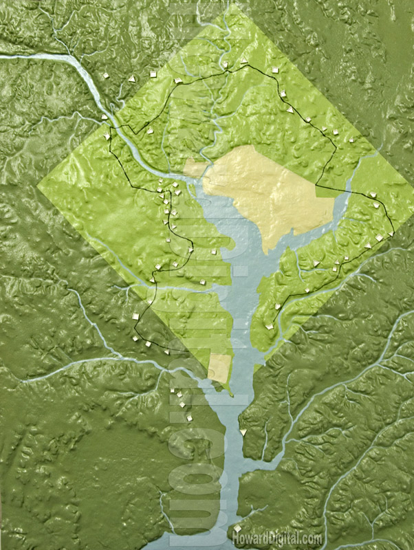 Washington Site Model - The Defenses of Washington Site Model