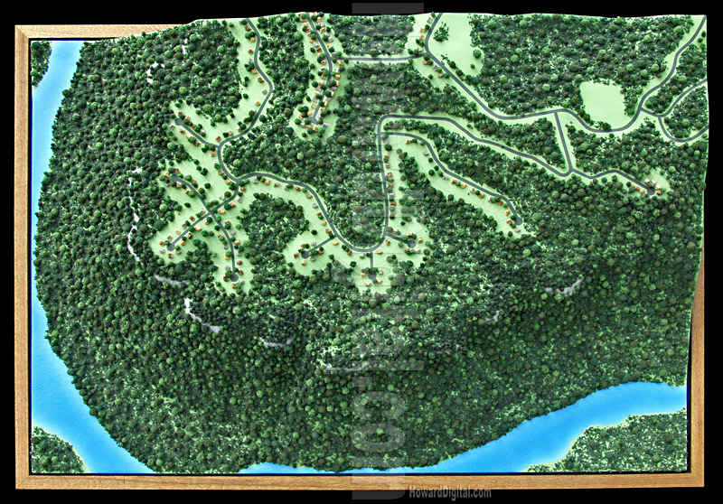 River Site Model - Site Models - Roaring River State Park Site Model - Cassville, Missouri, MO