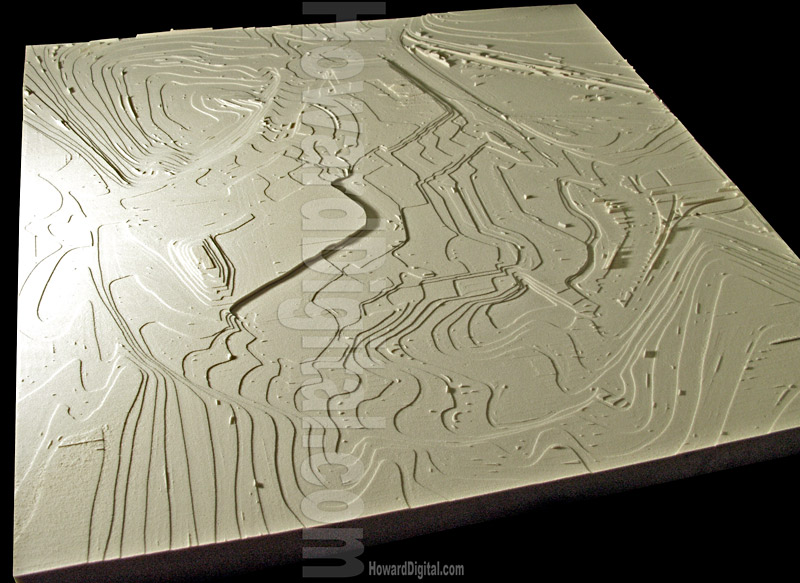 Georgia Model - Scott Road Topographic Model - Atlanta, Georgia, GA Model-06