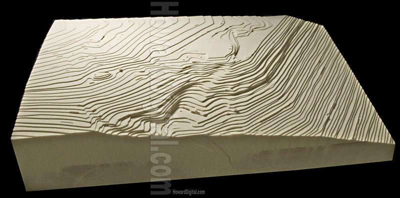 Atlanta Topo Model - Scott Road Topographic Model - Atlanta, Georgia, GA