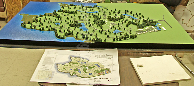 Topography Models - The Refuge at Dirickson Creek Topography Model - Selbyville, Delaware, DE Model-03