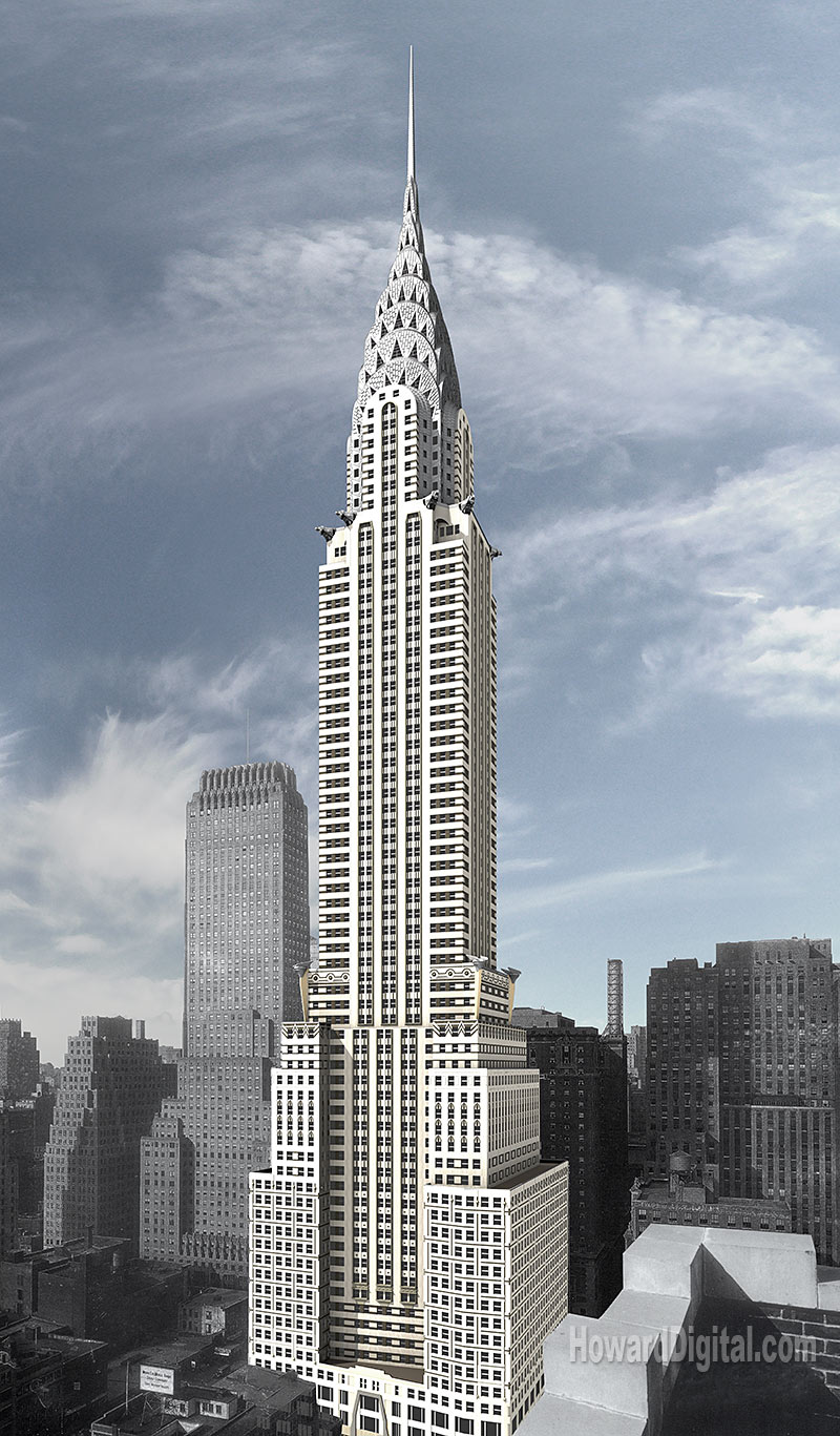 459 Chrysler Building In New York Blueprint Plan 