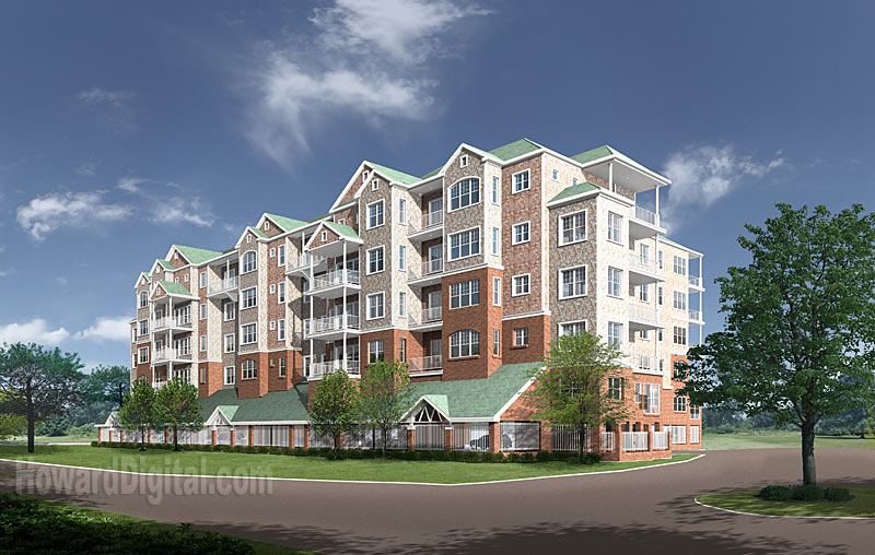 3D Rendering - Dupont Circle Condominiums - Washington DC -  company