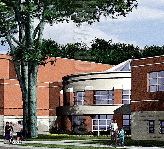 Computer Illustration East Lansing Elementary School