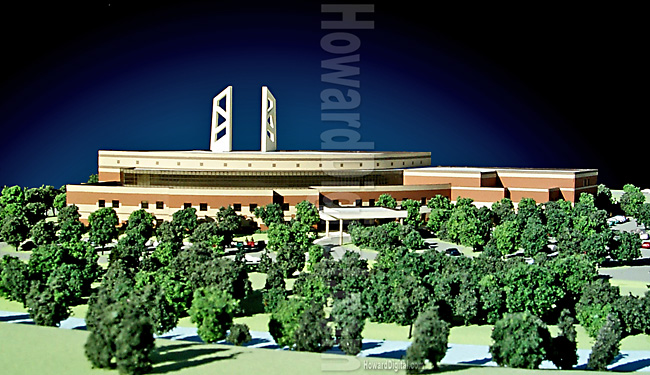 Landscape Model - Greater Grace Temple - Howard Architectural Models