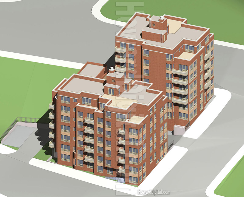 Howard Architectural Greystone Models Westwood Terrace Architectural Model