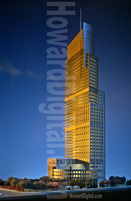 Warsaw Trade Tower, Howard Architectural Scale Models