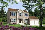 House Rendering Pinstripe Plan 3 Homes