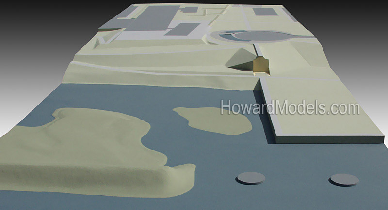 Topographical map model - Clinton Library Site