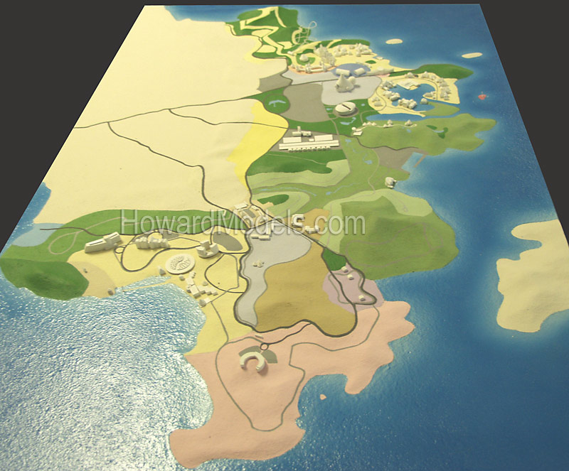Topographic Plan Model - Amusement Park