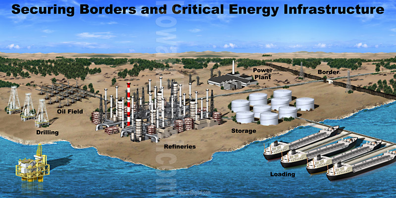 Architectural Illustration - Big Oil for Washington Group International, Inc.