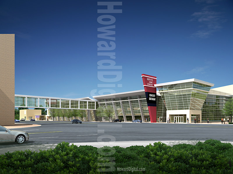 Architectural Illustration - Betsch Associates - Mayo Civic Center