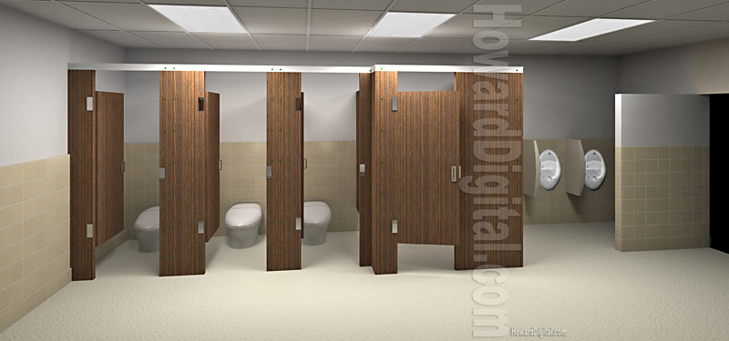 Architectural Illustrator - O & S Prototype Bathroom Facility - HowardDigital