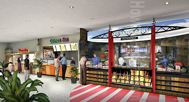 Architectural Illustrator - Binghampton Restaurants - HowardDigital