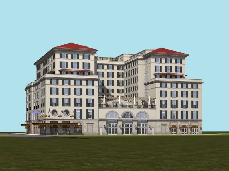 Marrion Hotel Image - Howard Architectural Models Architectural Model