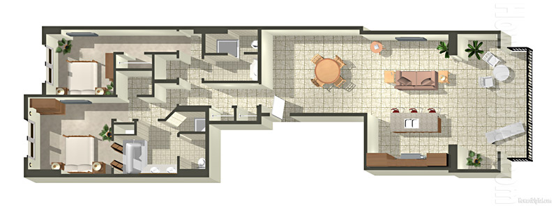 Architectural Renderings Floor Plans Beach Villas at Ko