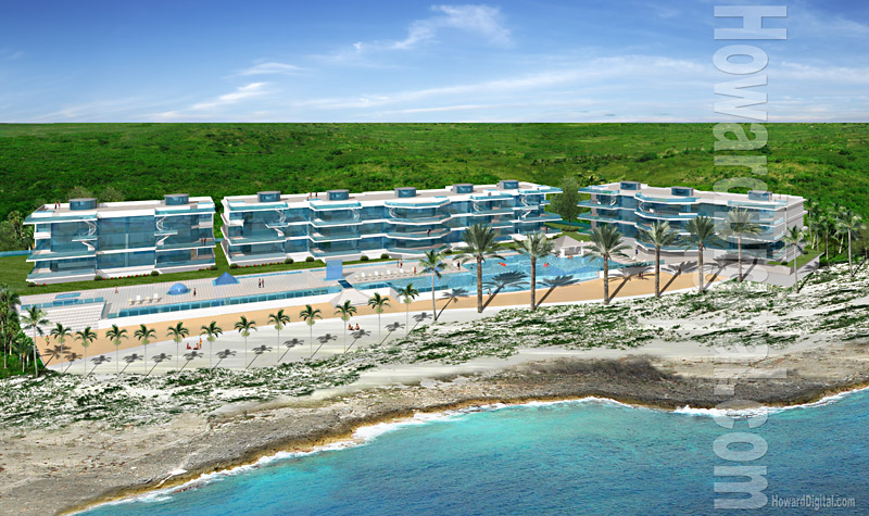 Architectural Rendering The Bluffs at Pedro Resort - Grand Cayman Islands