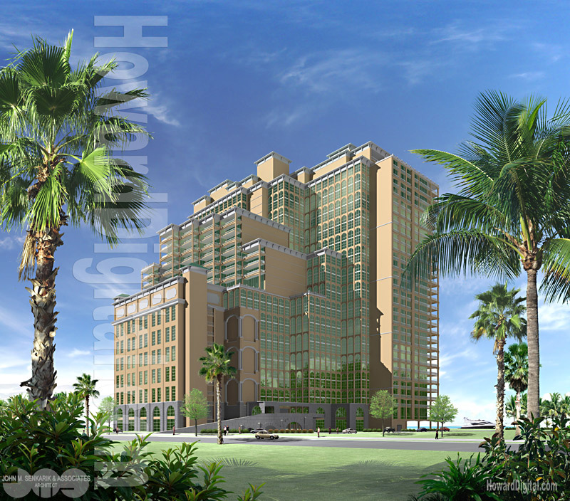 Architectural Rendering - Phoenix west 2 Resort - Orange Beach Alabama AL