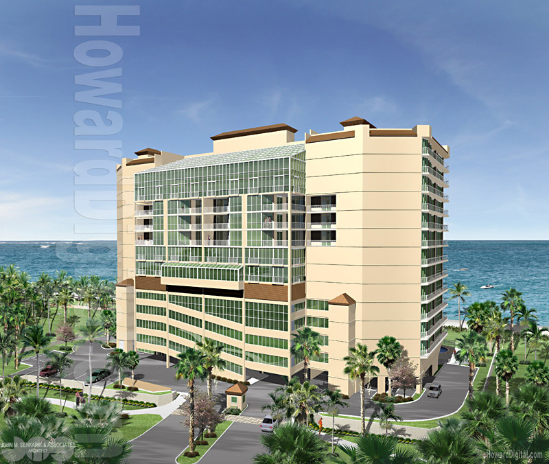 Architectural Rendering - Tennis Facility Resort - Orange Beach Alabama AL