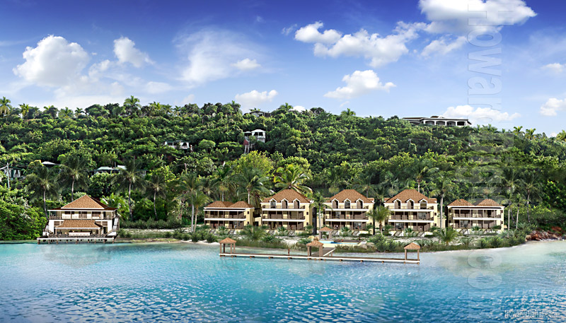 Architectural Rendering - South Point, Falmouth Harbor Resort - Antigua