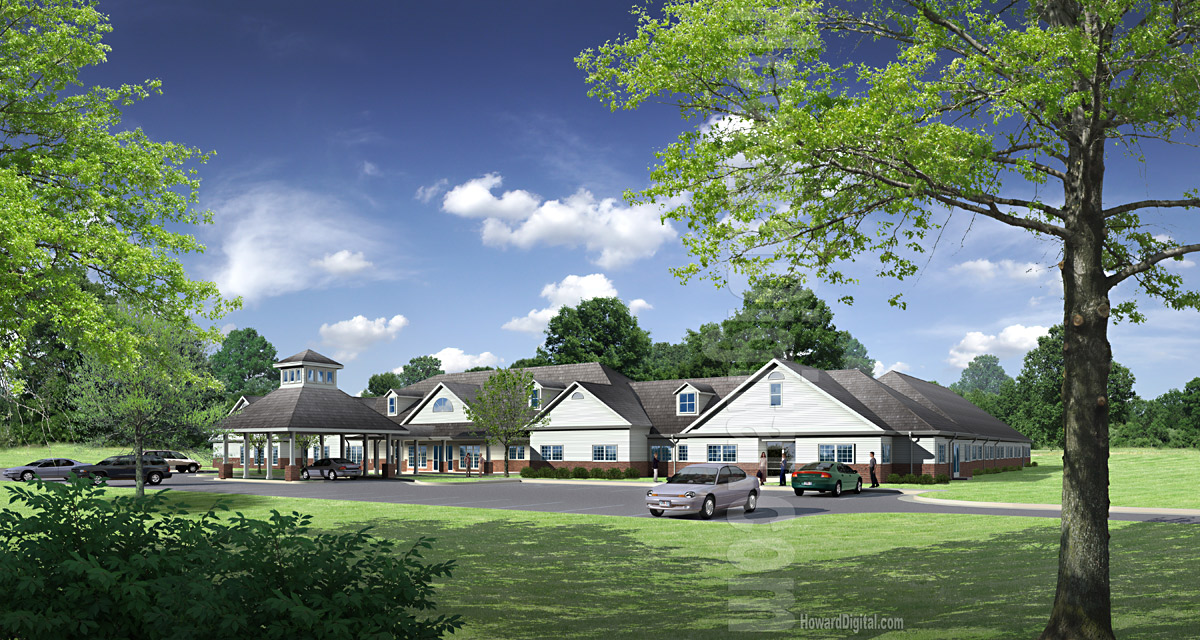 Computer Rendering - Assisted Living - Howard Digital