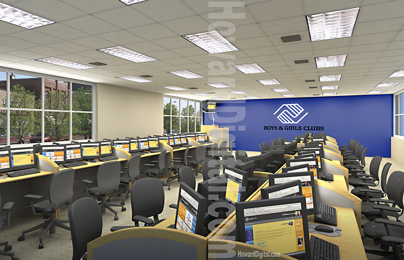 Boys and Girls Club University Classroom Rendering