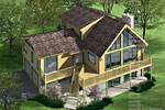 House Rendering Alta Log Homes