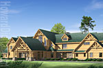 House Rendering Schweizer Log Homes