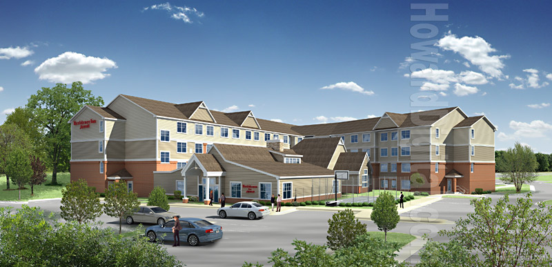 Digital Rendering - PCI - Residence Inn Hotel - Middlesburg - By HowardDigital