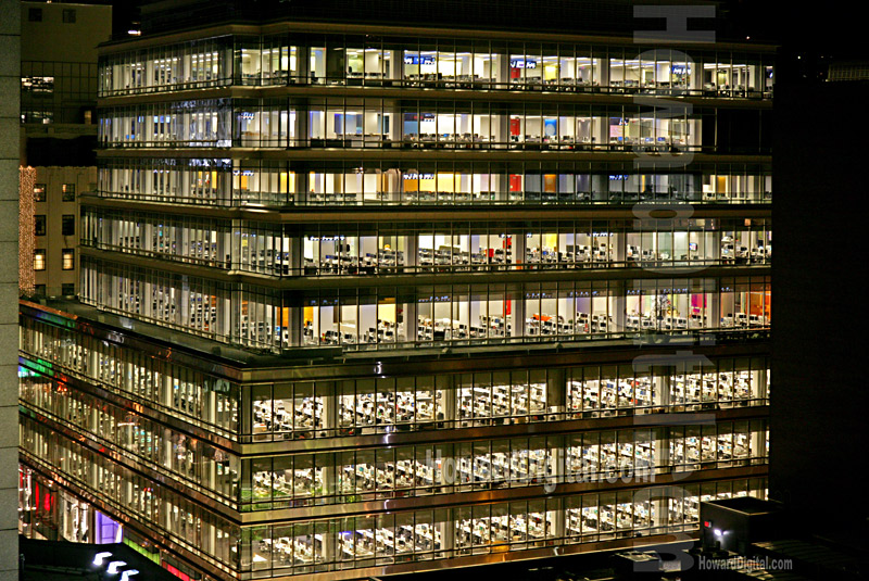 Bloomberg at night