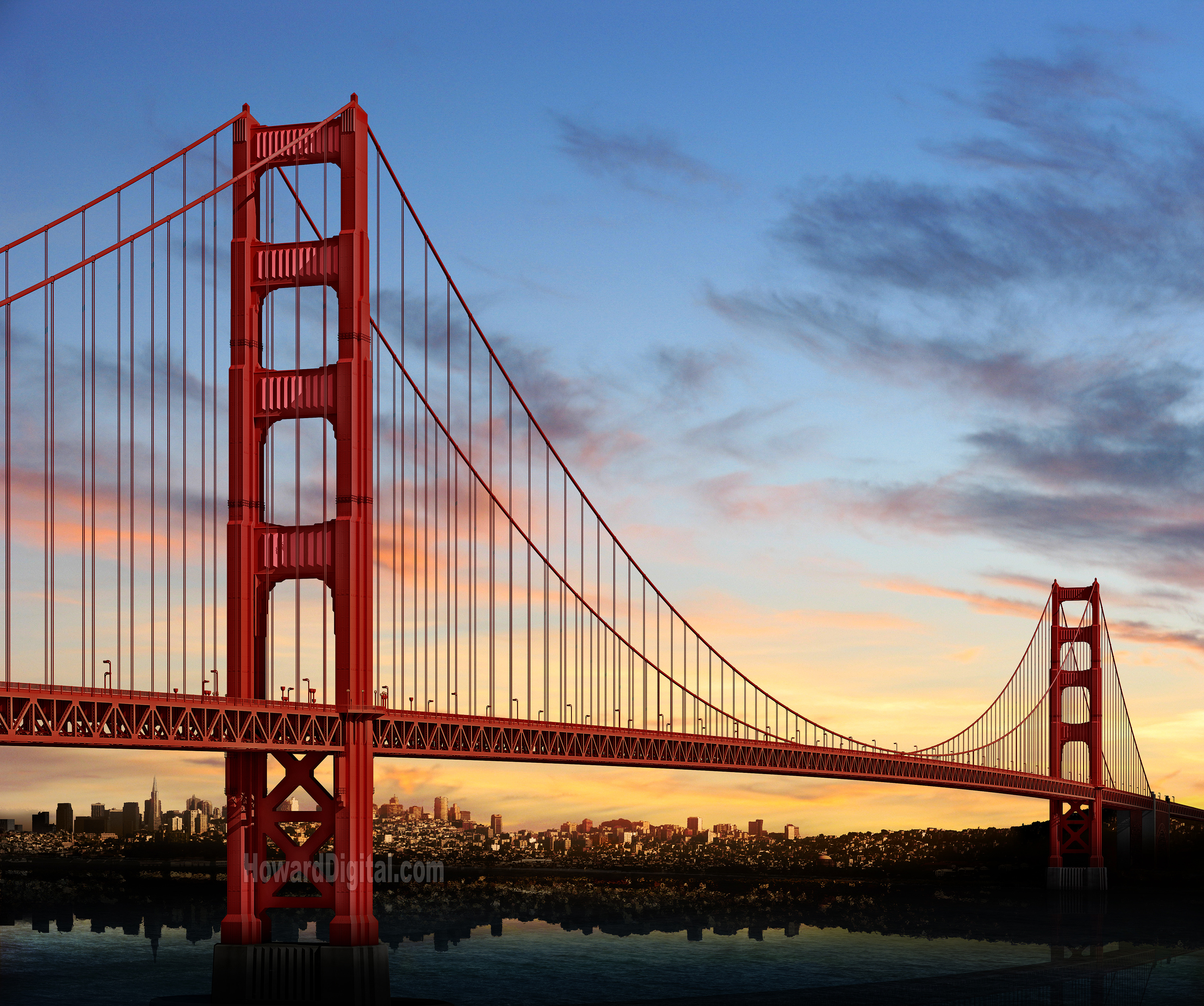 Красный мост “Golden Gate” (золотые ворота
