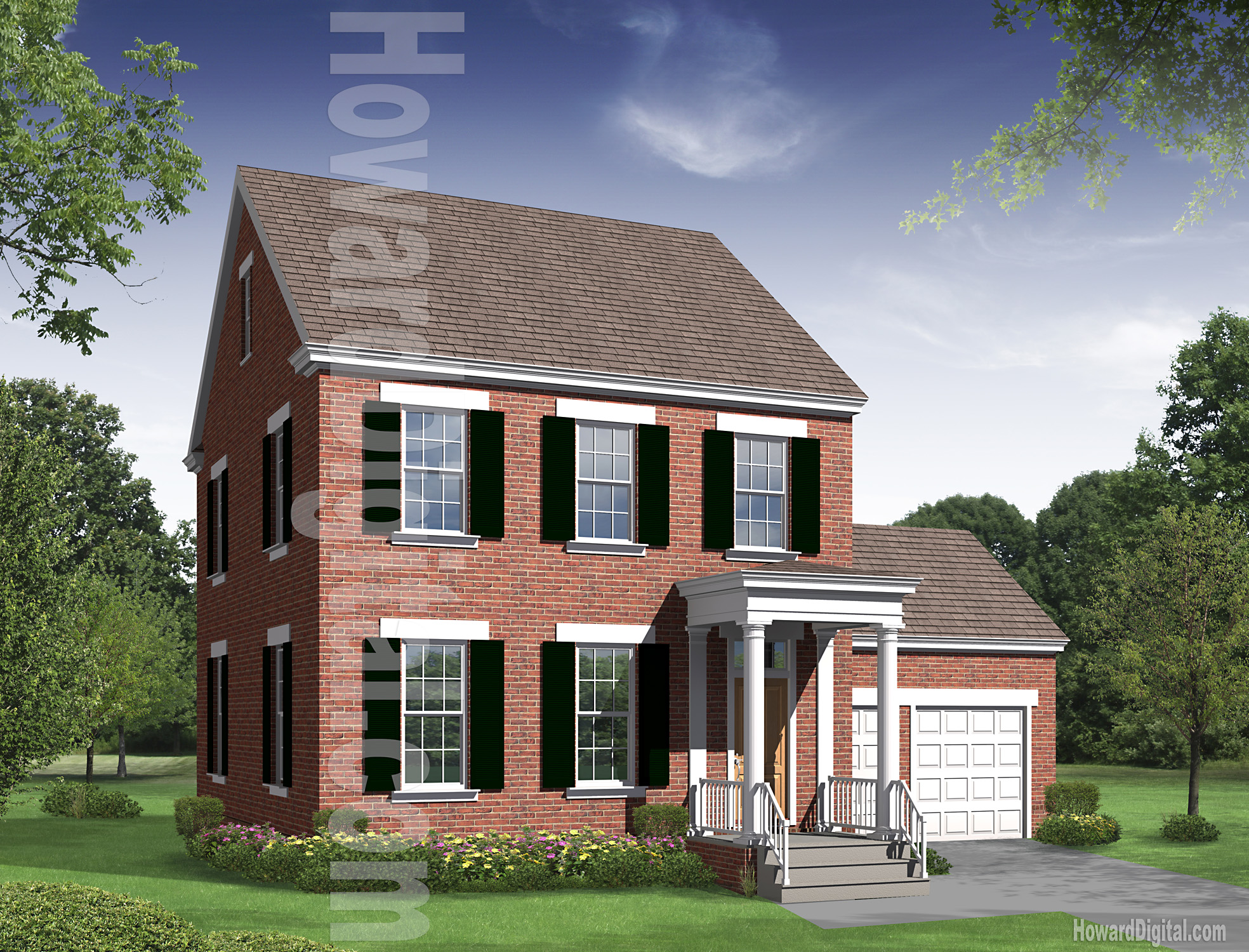 House Illustration - Home Rendering - Hardie Design Guide - Homes ...